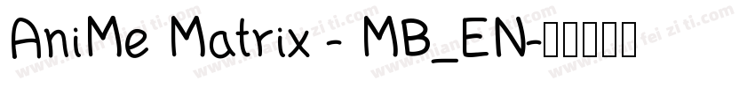 AniMe Matrix - MB_EN字体转换
